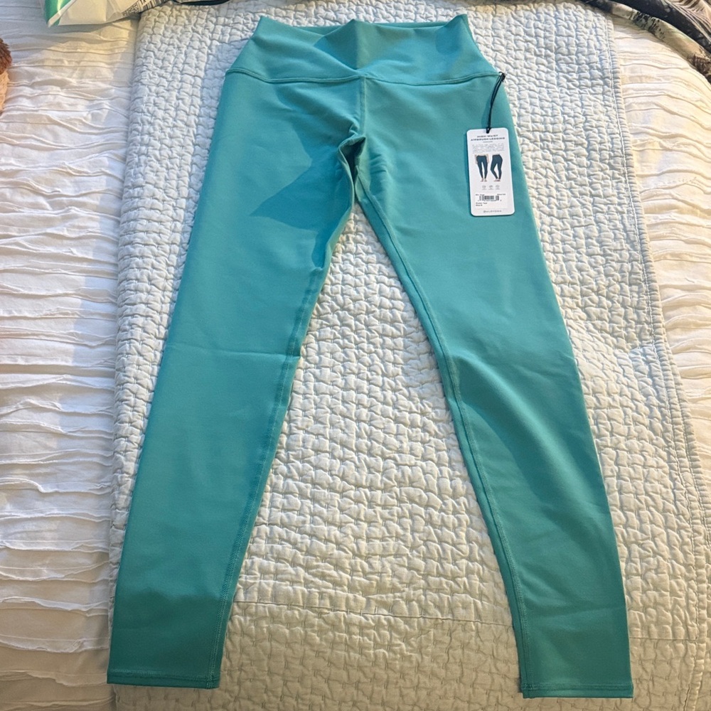 Alo High Waist Airbrush Teal Leggings